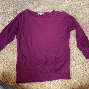 women’s plum sweater